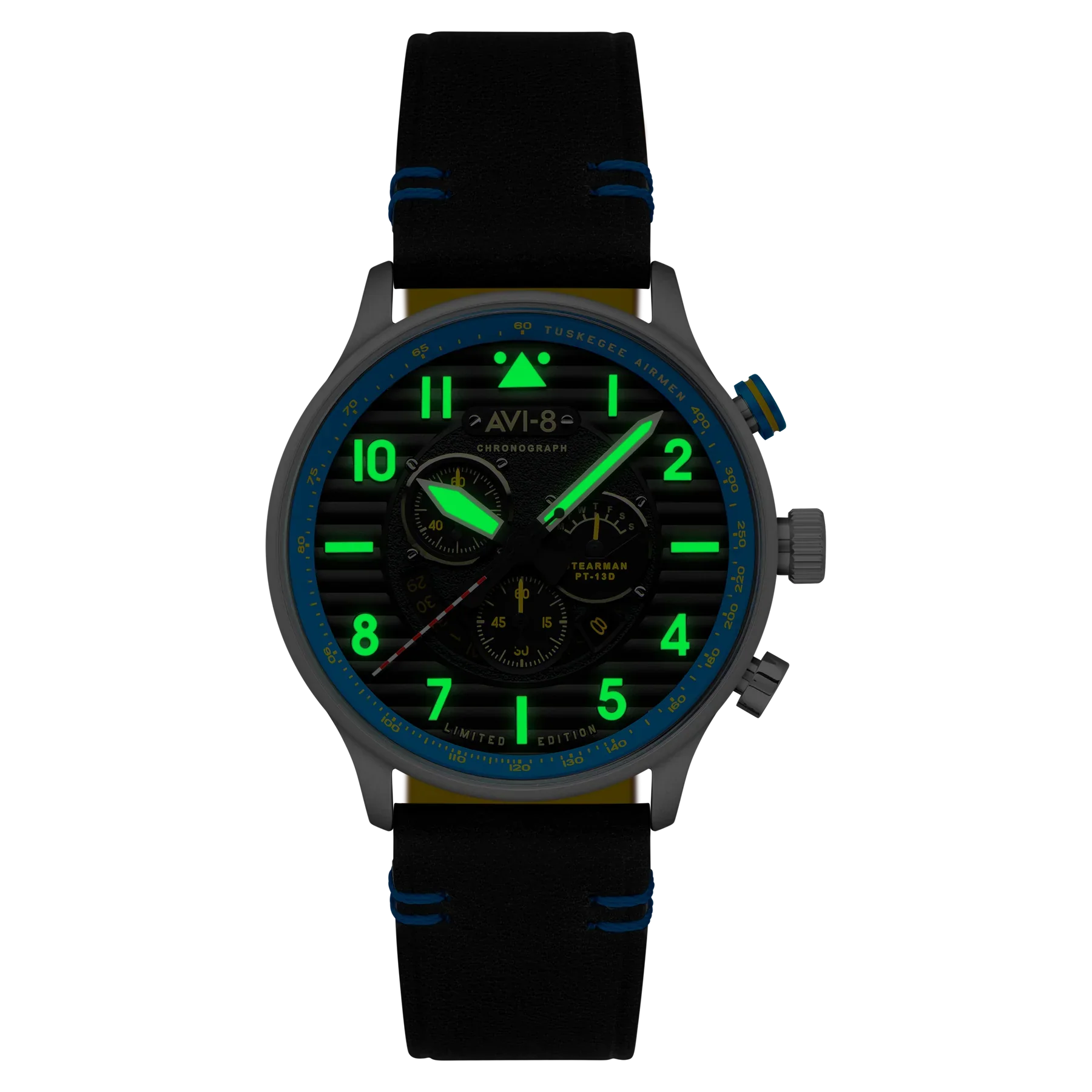 AVI-8 Watch Flyboy Spirit Of Tuskegee Blue Mens