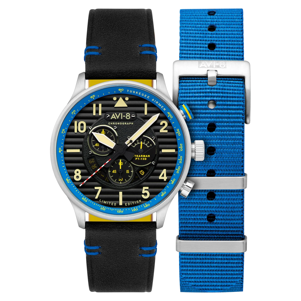 AVI-8 Watch Flyboy Spirit Of Tuskegee Blue Mens