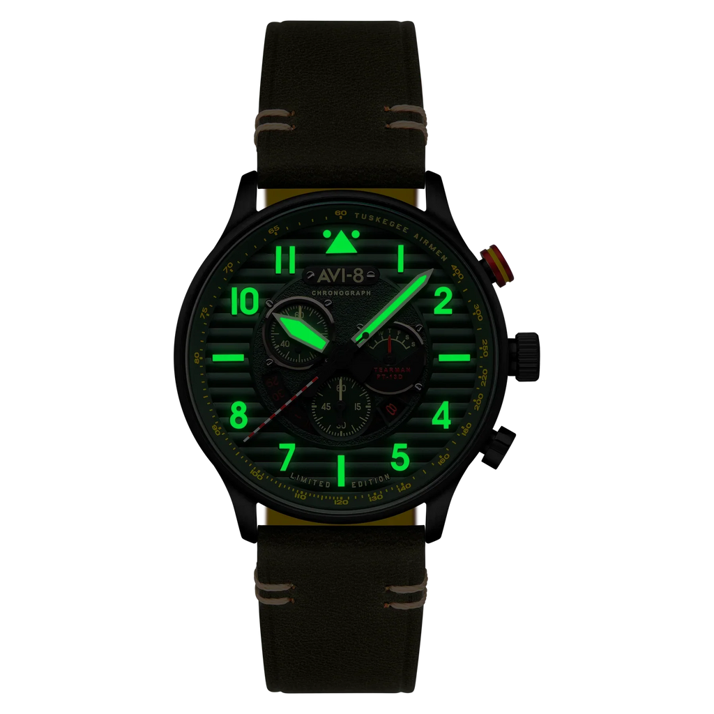 AVI-8 Watch Flyboy Spirit Of Tuskegee Green Mens