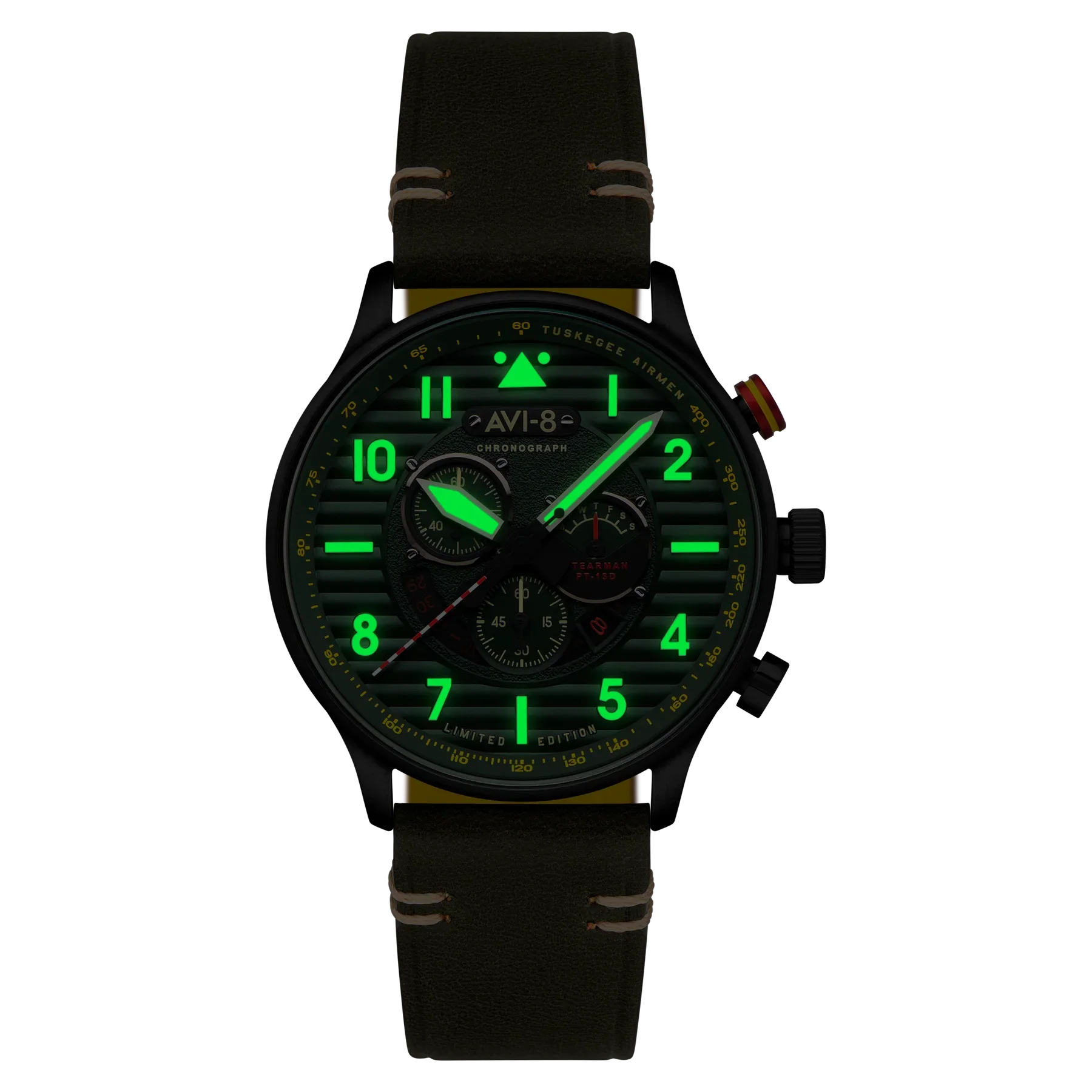 AVI-8 Watch Flyboy Spirit Of Tuskegee Green Mens