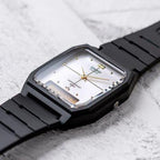 Casio Core Unisex Silver Black Analog-Digital Combination Watch