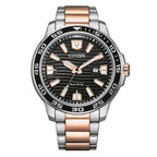 Citizen Men's Watch Eco-Drive Marine Two-Tone Black