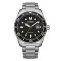 Citizen Men's Watch Eco-Drive Sport Black Silver
