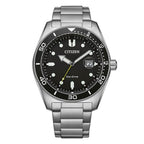 Citizen Men's Watch Eco-Drive Sport Black Silver