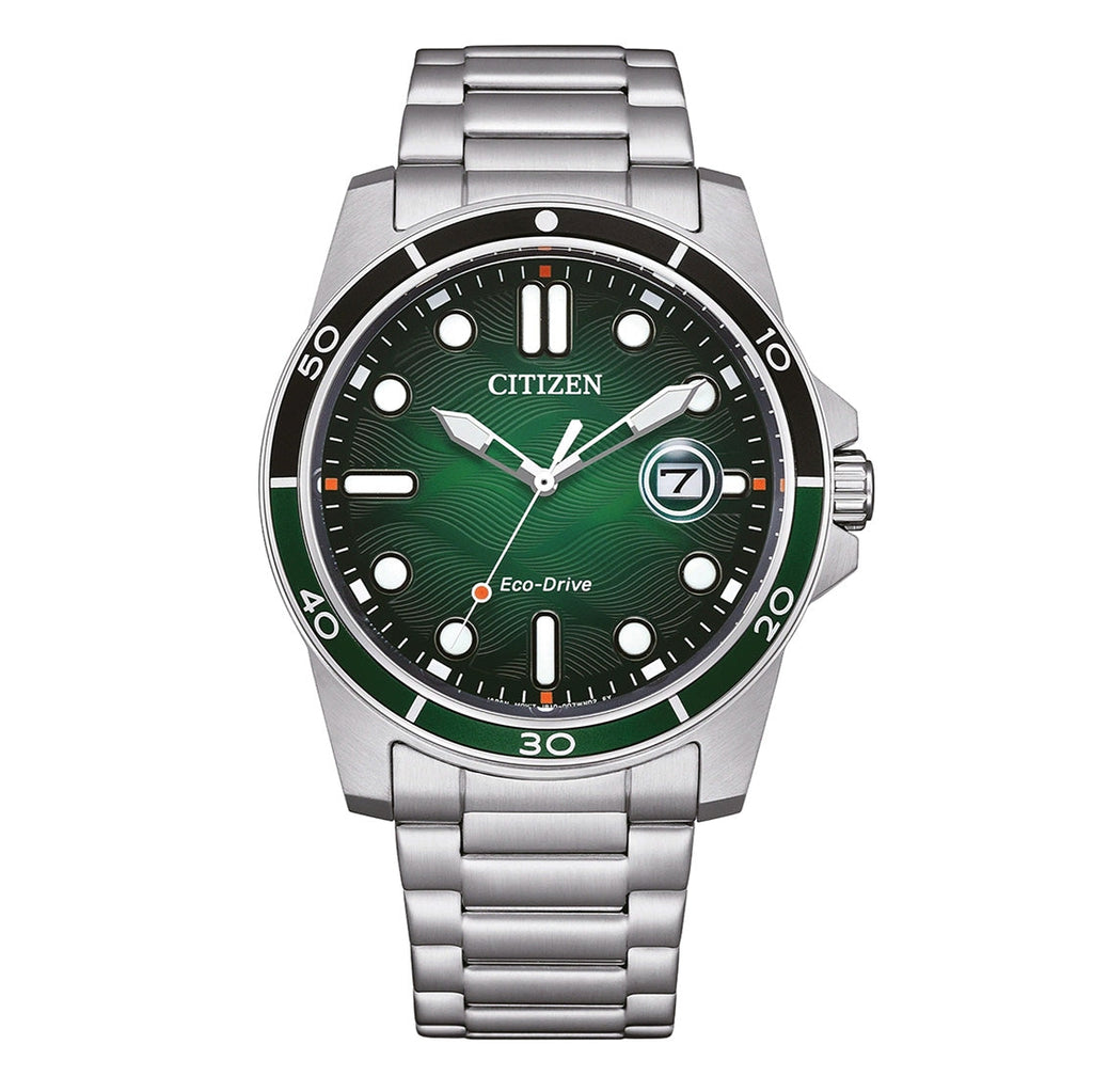 Citizen Men's Eco-Drive 41.5mm Green Dial Watch