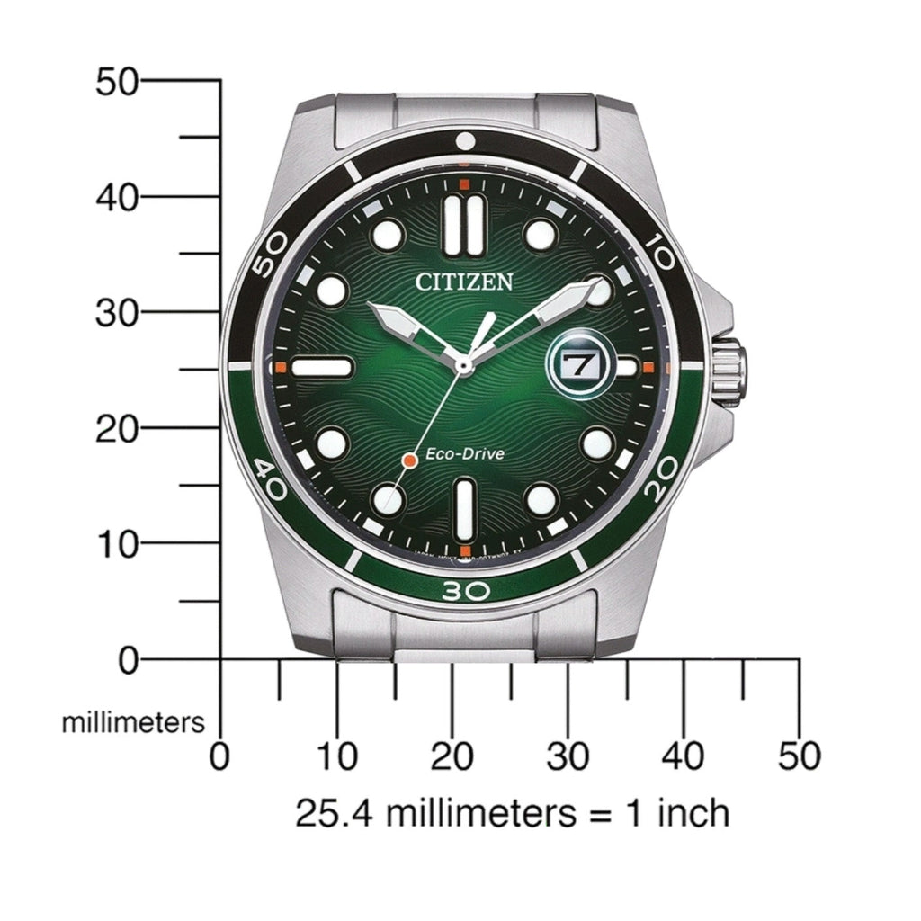 Citizen Men's Eco-Drive 41.5mm Green Dial Watch