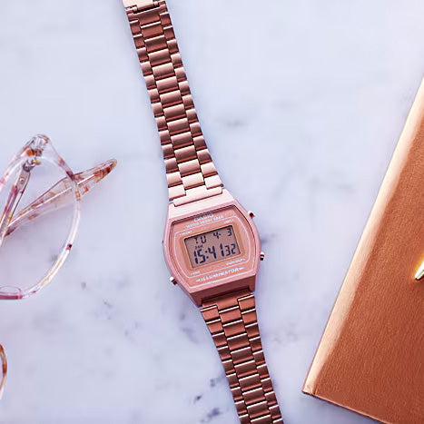 Casio Vintage Ladies' Rose Gold Digital Watch