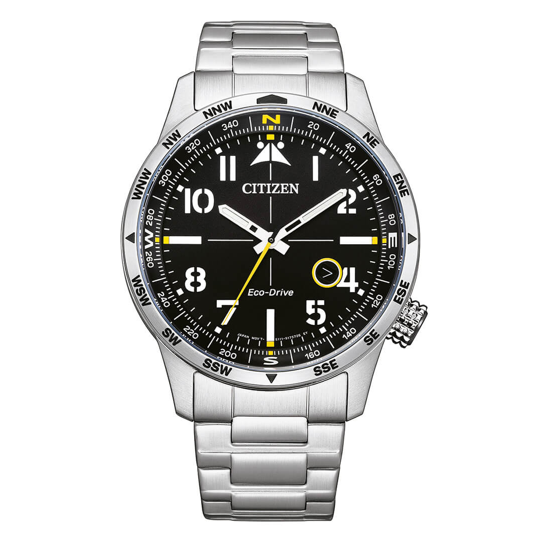 Citizen Men's Watch Eco-Drive Aviator Black
