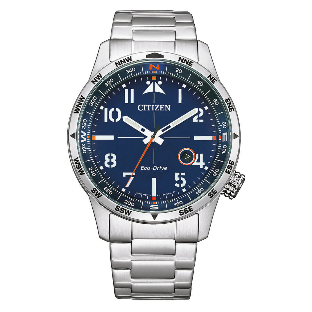 Citizen Men's Watch Eco-Drive Aviator Blue