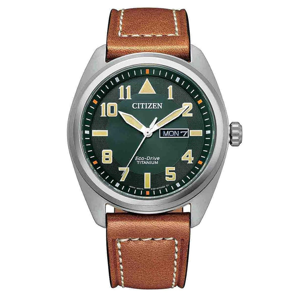 Citizen Men's Watch Eco-Drive Titanium Green