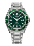 Citizen Men's Watch Eco-Drive Dive Stainless Steel Bracelet Green