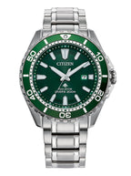 Citizen Men's Watch Eco-Drive Dive Stainless Steel Bracelet Green