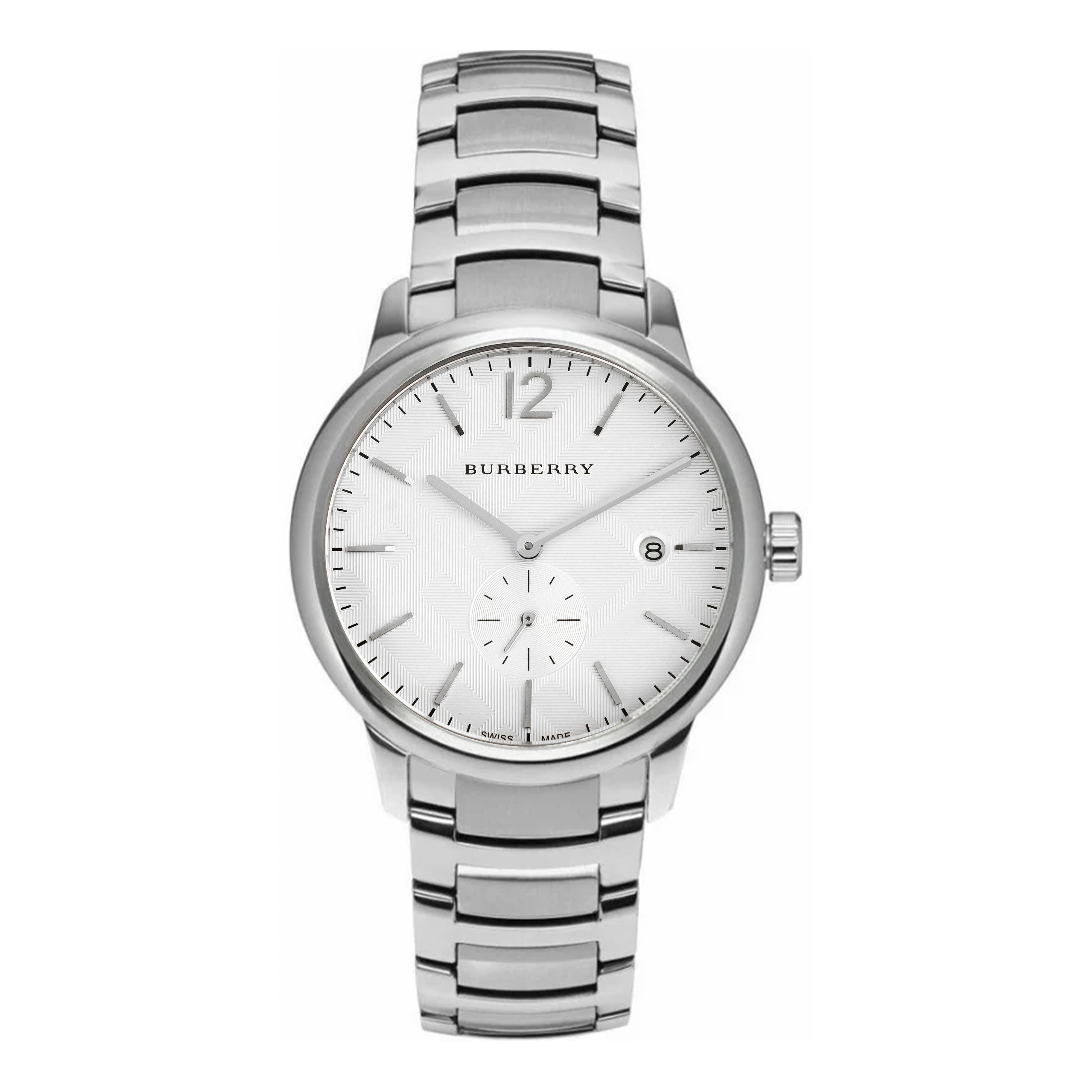 Burberry Men's The Classic 40mm White Silver Watch