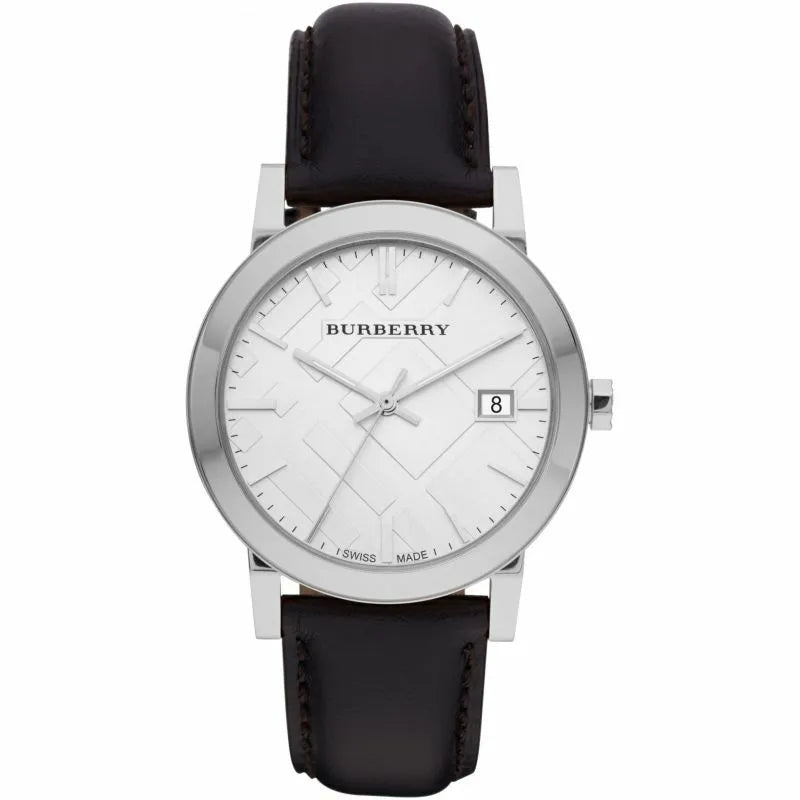 Burberry The City Black Leather 38mm Watch