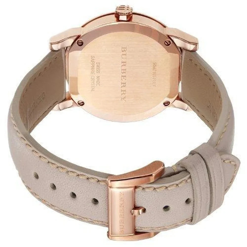Burberry The City Check Ladies' 38mm Rose Gold Watch