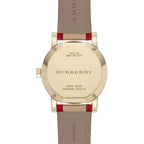 Burberry Haymarket Check Ladies' 34mm Red Gold Watch