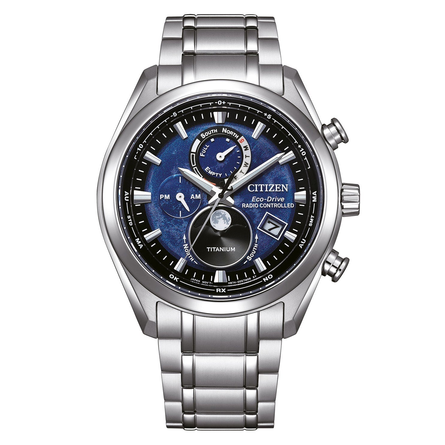 Citizen Eco-Drive Radio Controlled Titanium Blue Men's Watch