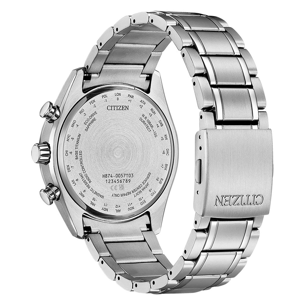 Citizen Eco-Drive Radio Controlled Titanium Blue Men's Watch
