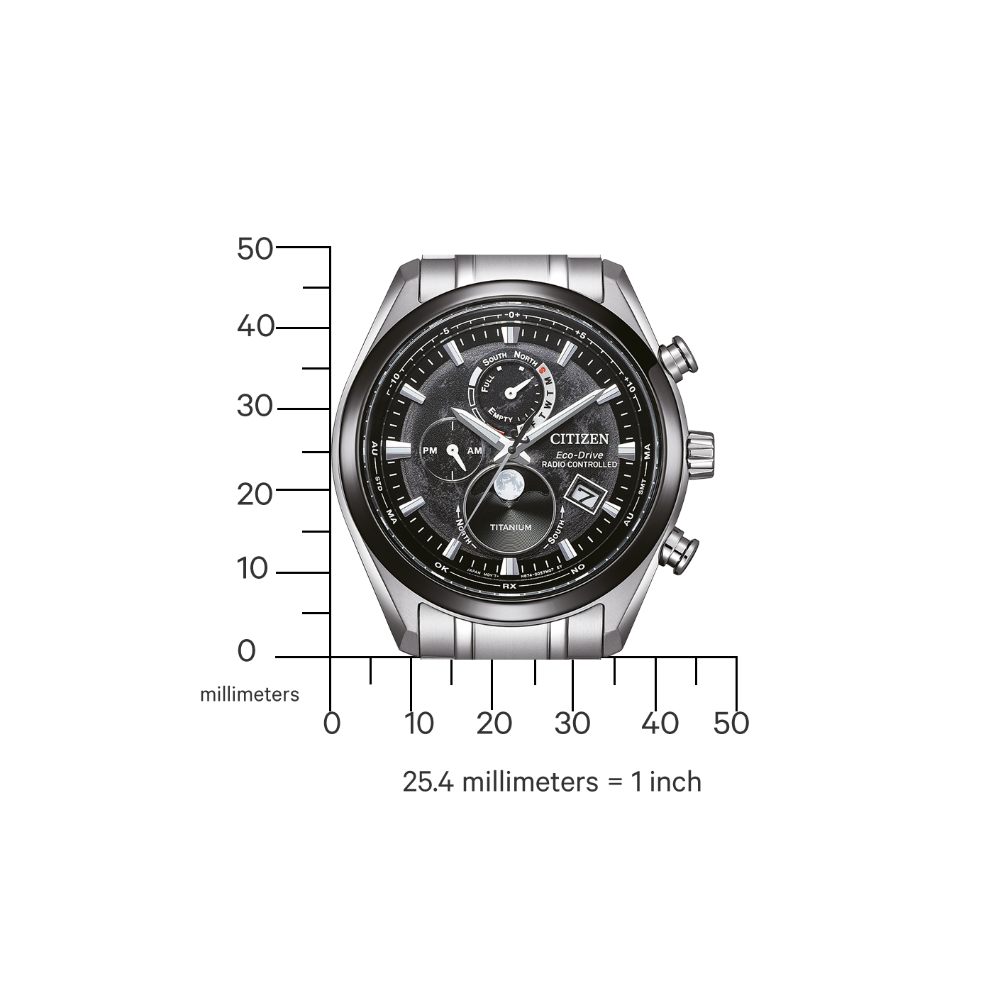 Citizen Eco-Drive Radio Controlled Titanium Men's Watch