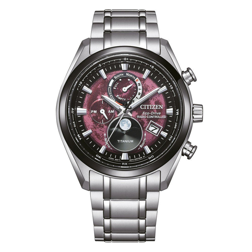 Citizen Eco-Drive Radio Controlled Titanium Red Men's Watch