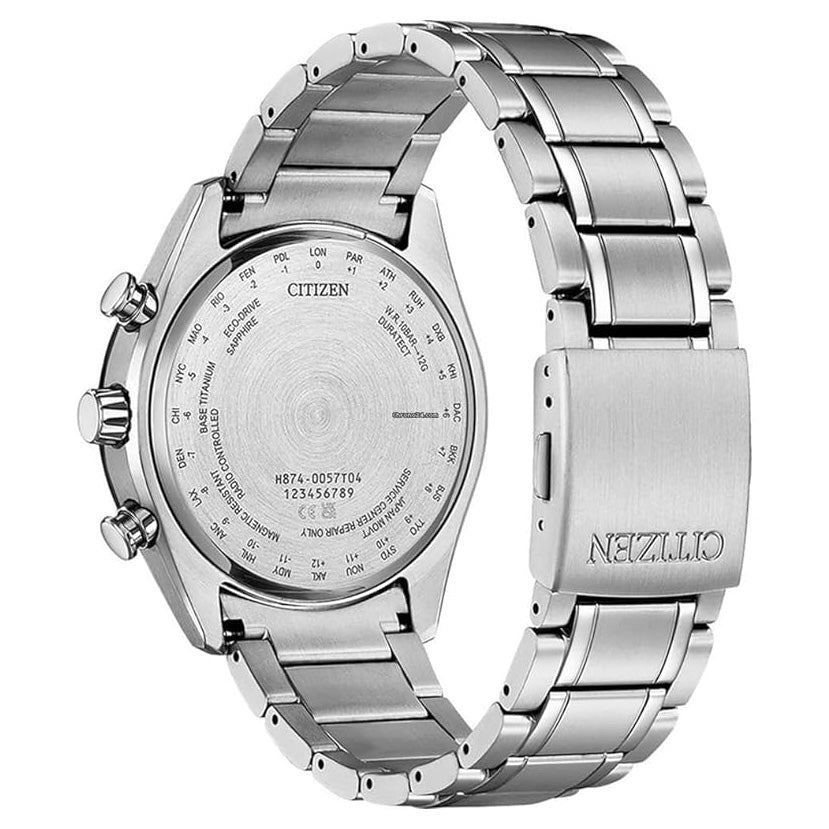 Citizen Eco-Drive Radio Controlled Titanium Red Men's Watch