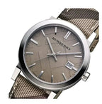 Burberry Ladies The City Smoke Check Strap 34mm Watch