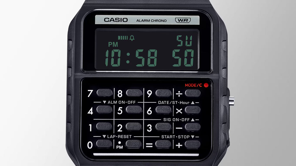 Casio POP Watch Data Bank Calculator Black