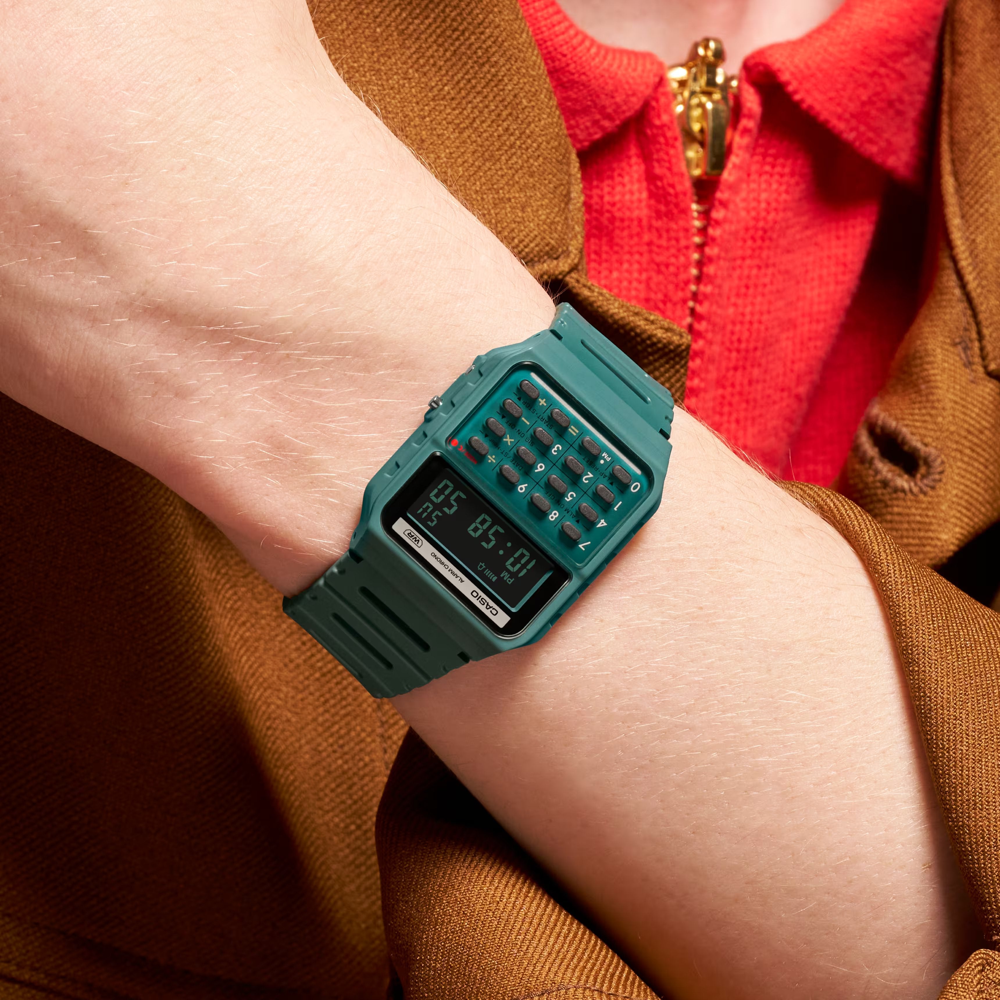 Casio POP Watch Data Bank Calculator Green