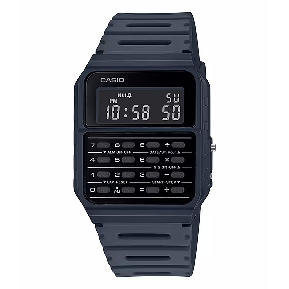 Casio Watch Data Bank Calculator Midnight Blue