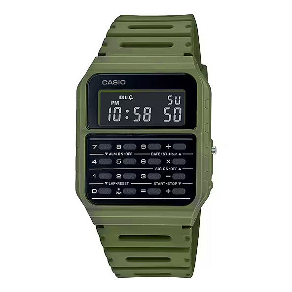 Casio Watch Data Bank Calculator Khaki