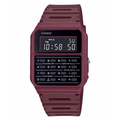 Casio Watch Data Bank Calculator Maroon