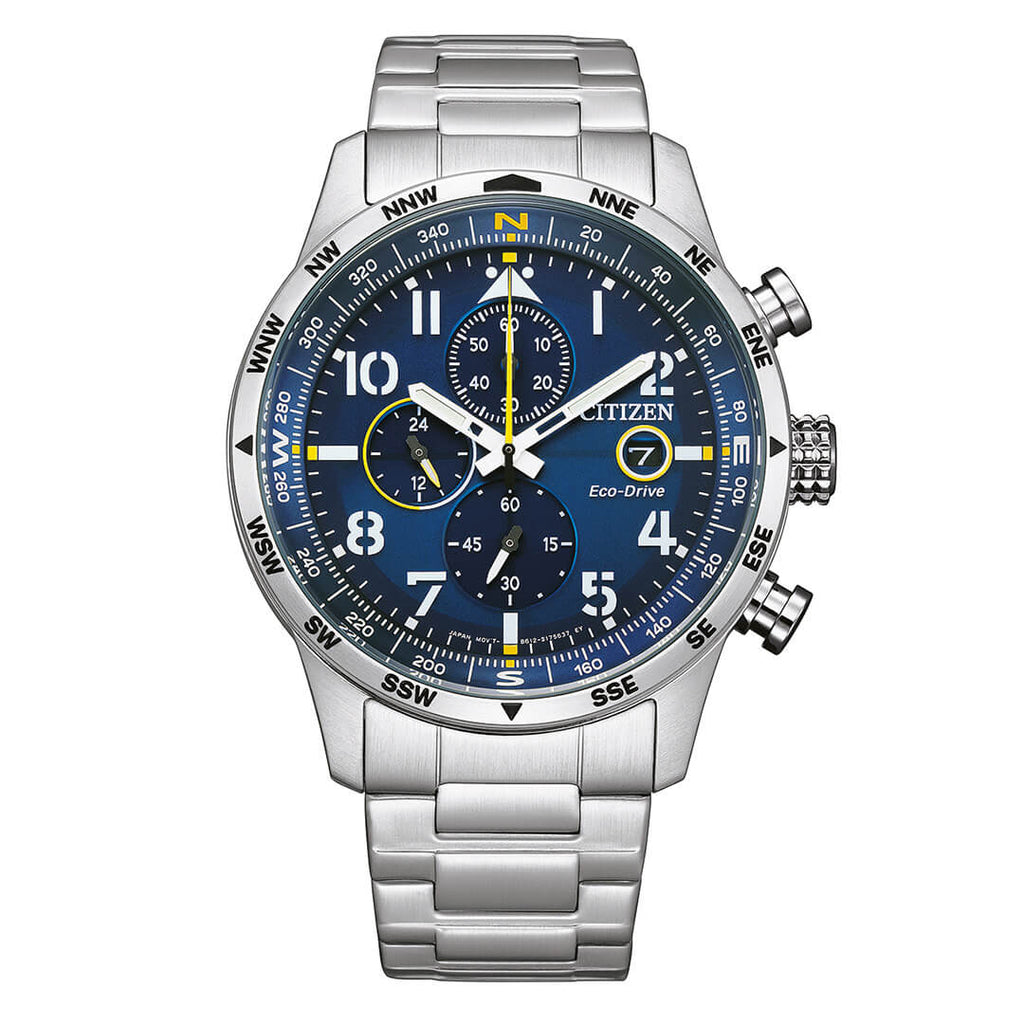 Citizen Men's Watch Eco-Drive Chrono Aviator Blue