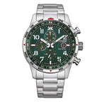 Citizen Men's Watch Eco-Drive Chrono Aviator Green
