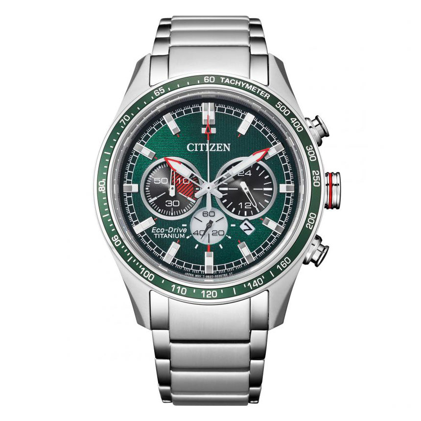 Citizen Men's Watch Eco-Drive Super Titanium™ Chrono Green