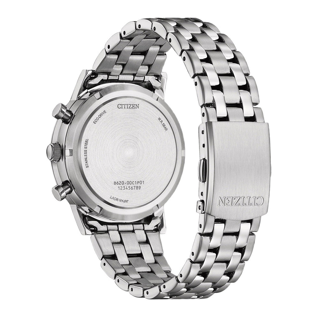 Citizen Men's 42mm Eco-Drive Chronograph Watch White
