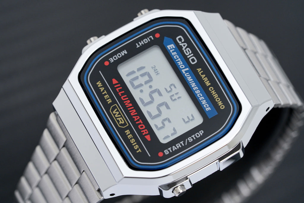 Casio Watch Digital Vintage Silver