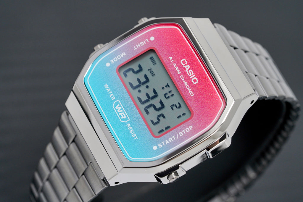 Casio Watch Digital Vintage Pink/Blue