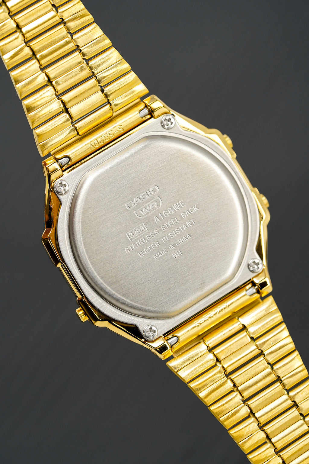 Casio Watch Digital Vintage Gold Pink/Purple
