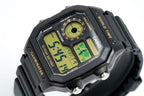 Casio Watch Digital World Time Illuminator Black