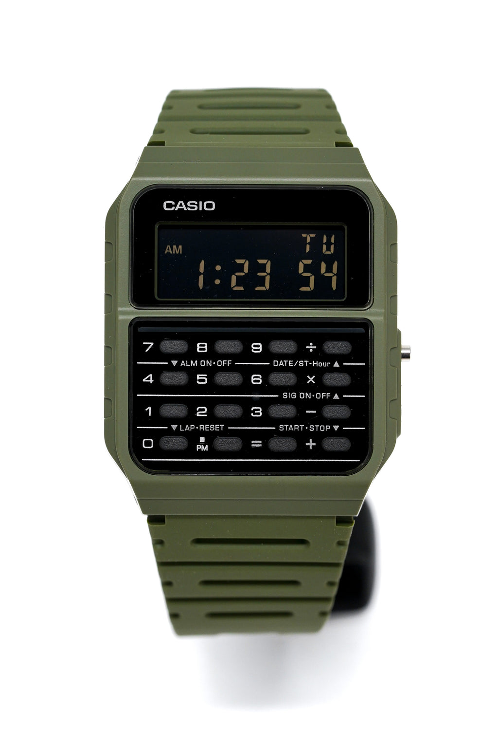 Casio Watch Data Bank Calculator Khaki