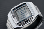 Casio Men's Watch Vintage Data Bank Digital Steel