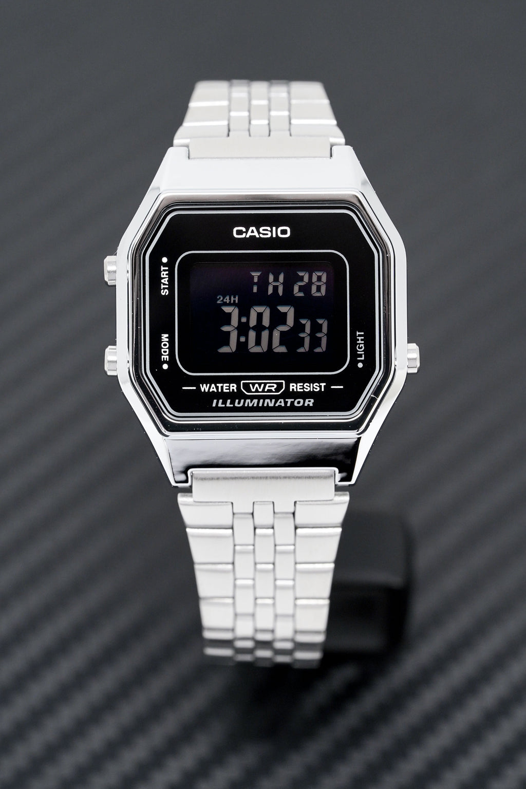 Casio Ladies Watch Digital Vintage Classic Jubilee Black