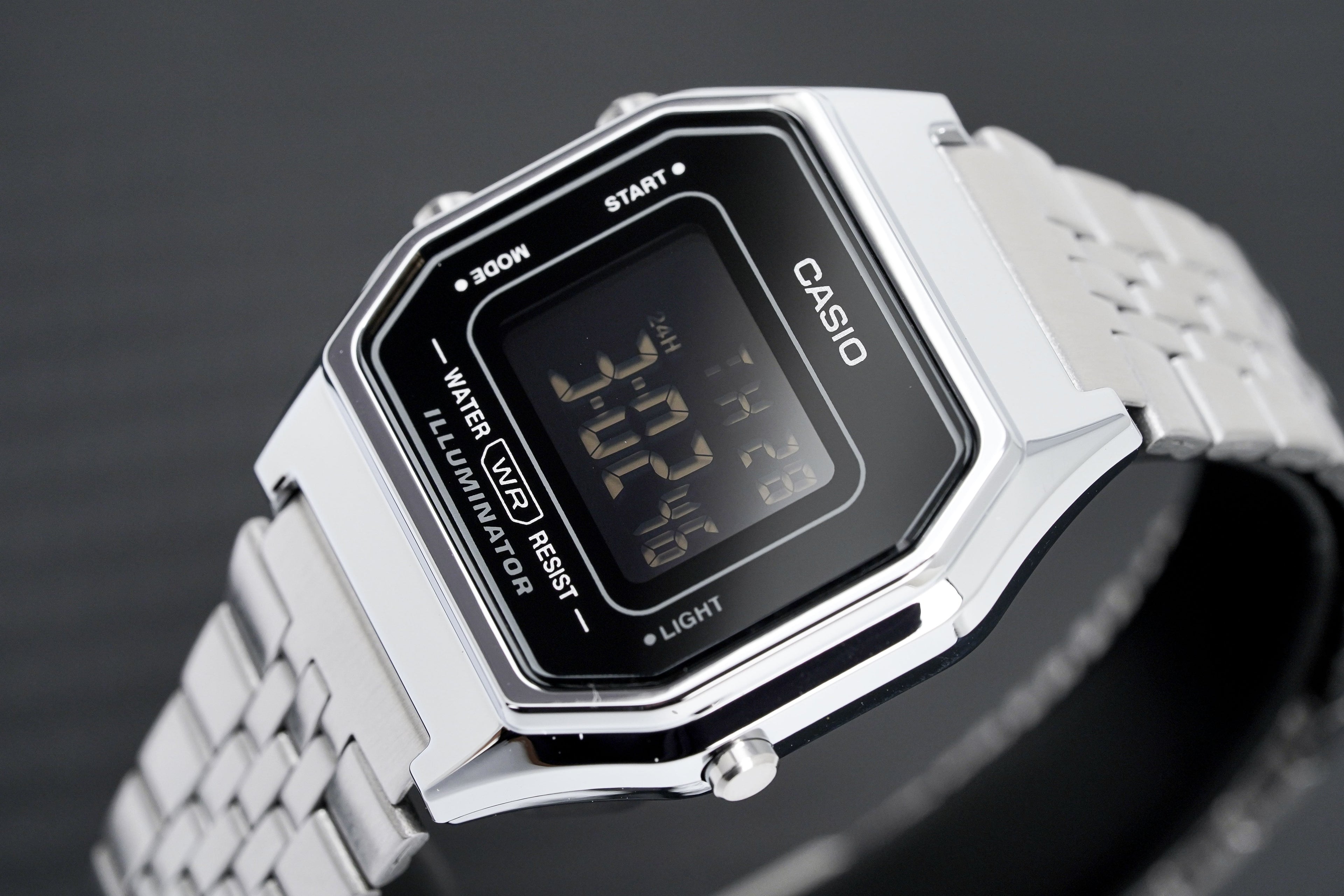 Casio Ladies Watch Digital Vintage Classic Jubilee Black