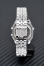 Casio Ladies Watch Digital Vintage Classic Jubilee Silver