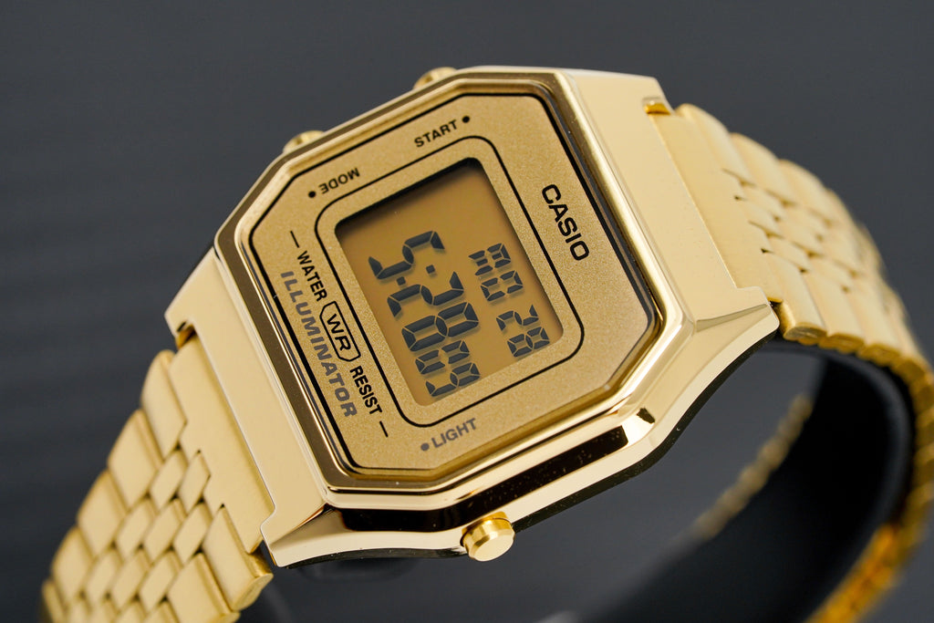 Casio Watch Digital Vintage Gold