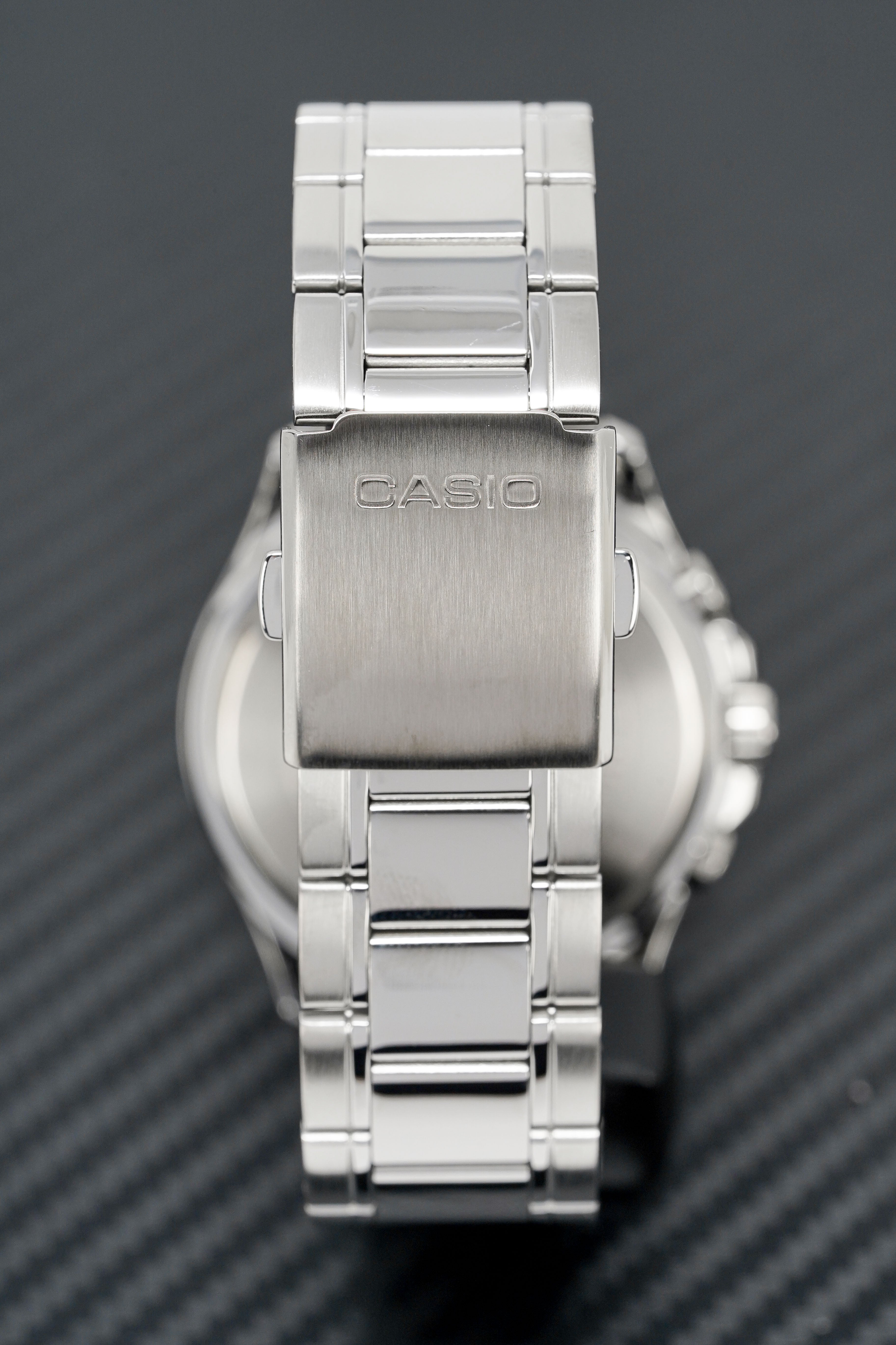Casio Men's Watch Chronograph Stainless Steel Blue