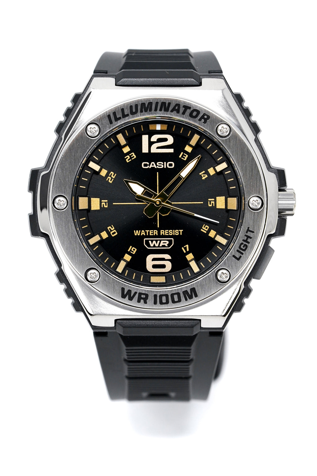Casio Men's Watch Illuminator WR100M Gold