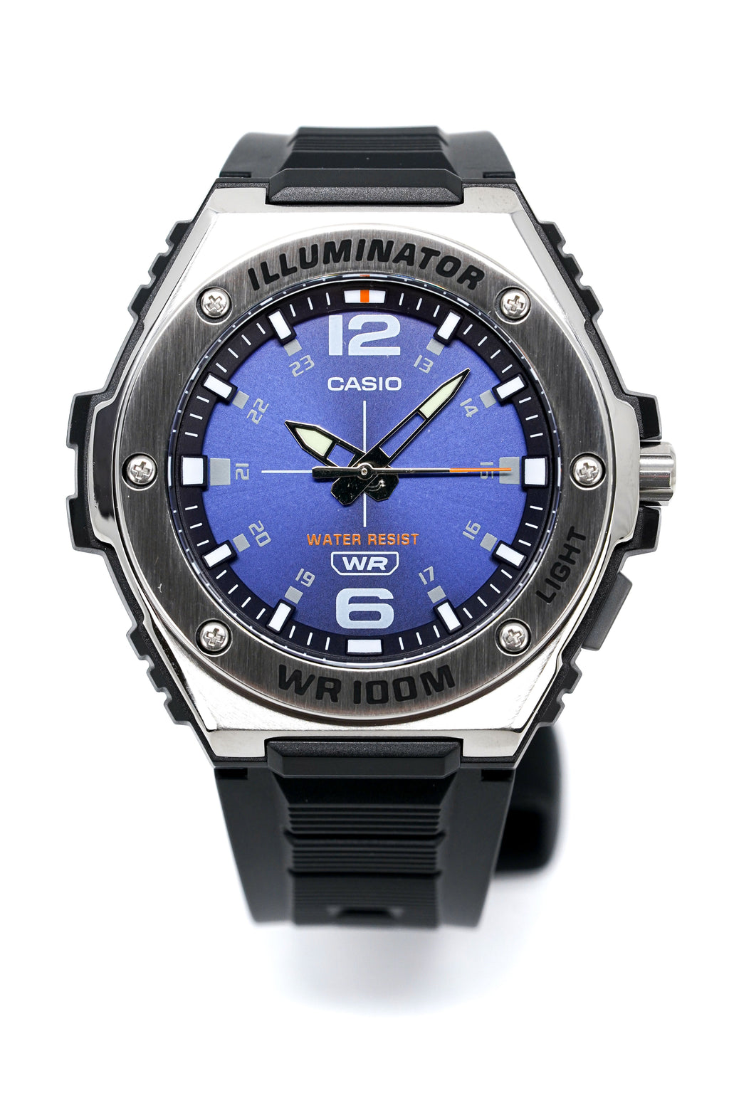 Casio Men's Watch Illuminator WR100M Blue