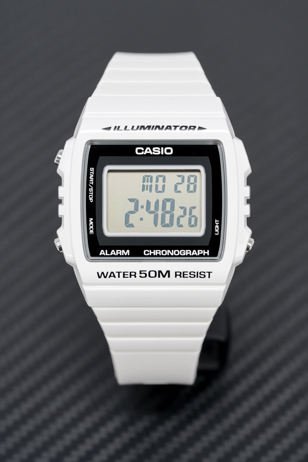 Casio Watch Alarm Chronograph Digital White