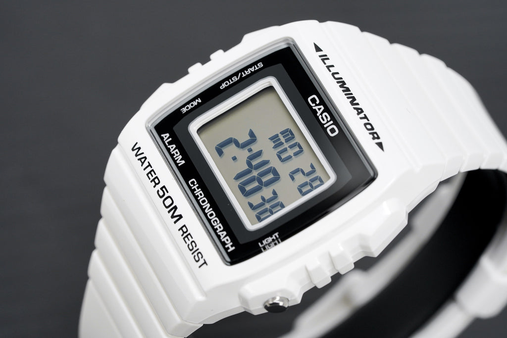 Casio Watch Alarm Chronograph Digital White